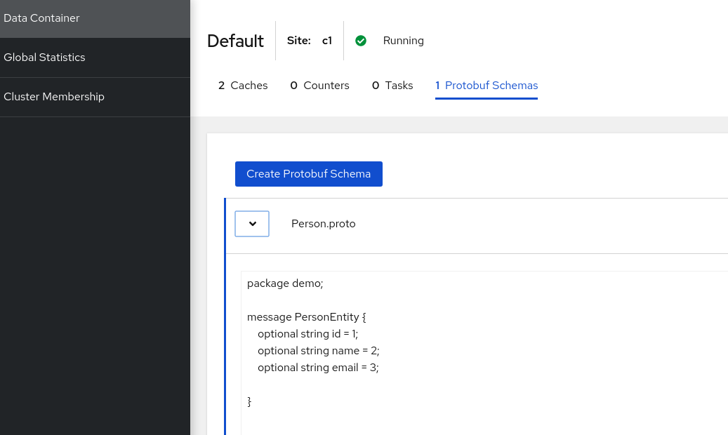 create protobuf schema